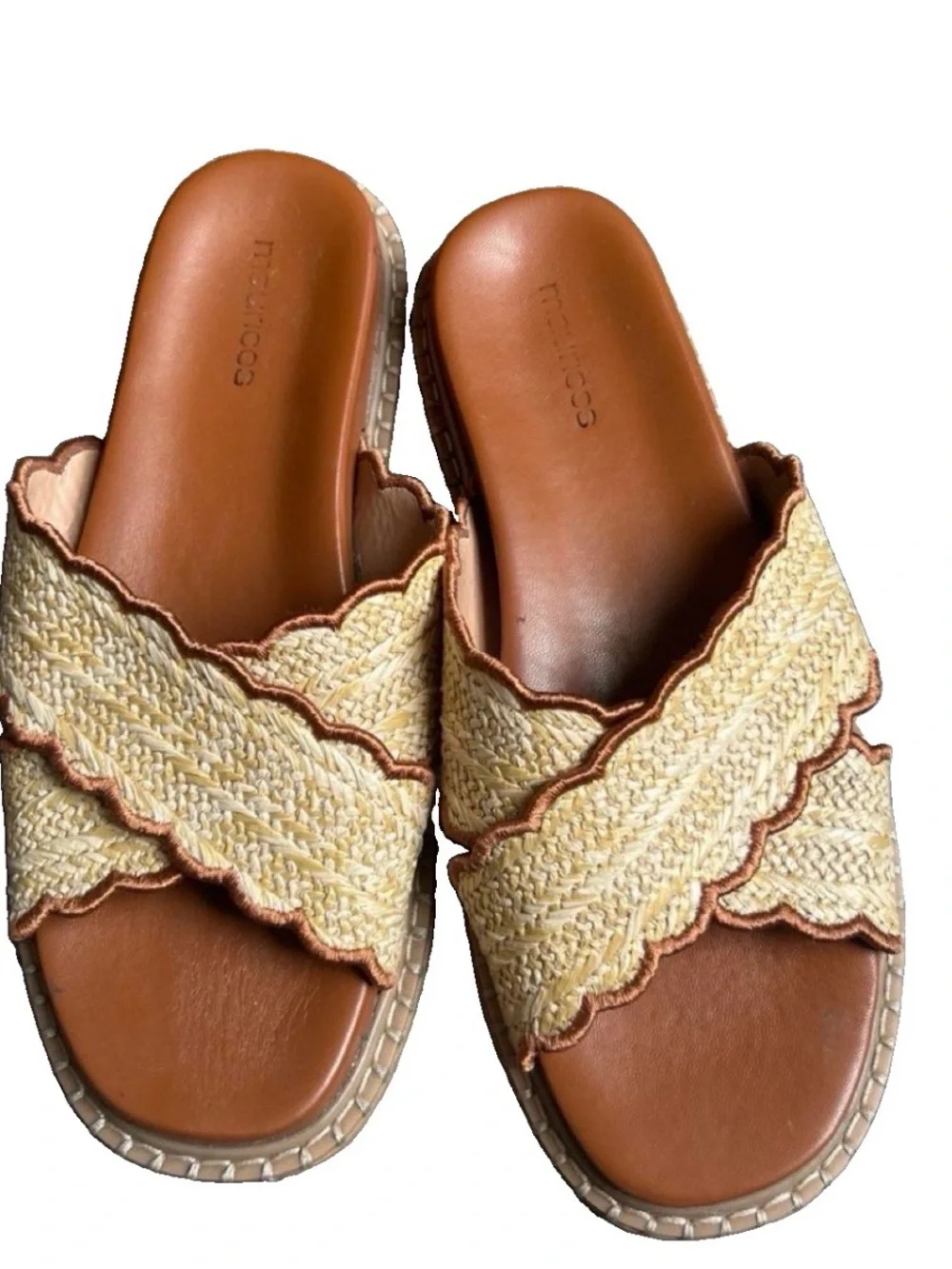 💜Maurices Women's Chelsea Crossband Footbed Woven Sandals Size:11 NWOT